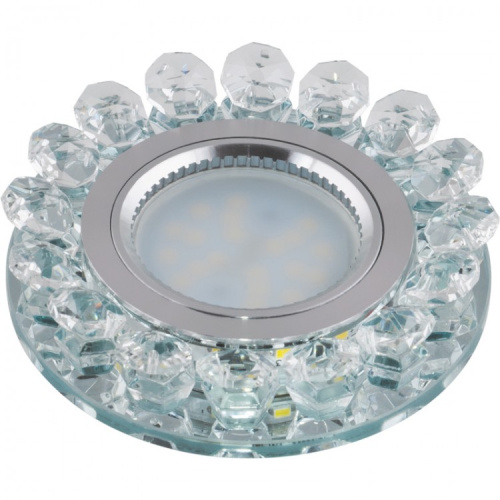 Светильник встраиваемый Fametto/Luciole DLS-L102 GU5.3 CHROME/CLEAR 65мм/35Вт+1Вт Fametto — купить по цене от 431 ₽ | ПрофБезопасность