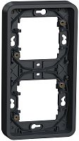 Рамка вертикальная Schneider Electric Mureva Styl 2-м. IP55 антрацит