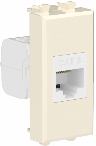 Розетка компьютерная модульная DKC Avanti 1-м. 1 мод. RJ45 6е ванильная дымка DKC — купить по цене от 520 ₽ | ПрофБезопасность