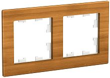 Рамка универсальная Systeme Electric AtlasDesign Nature 2-м. дерево бамбук