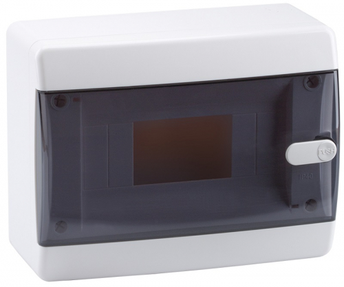 Бокс пластиковый Кэаз OptiBox ЩРН-П-8 P-CNK-1-08-IP41 (170х218х102мм) IP40 прозрачная дверца