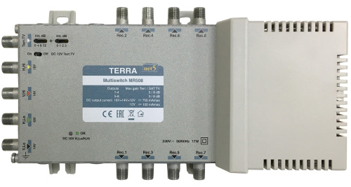 Мультисвитч оконечный Terra MR508 TERRA — купить по цене от 14&nbsp;000 ₽ | ПрофБезопасность