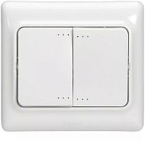 Выключатель с подсветкой с рамкой Legrand Kaptika 2-кл. белый Legrand — купить по цене от 50 ₽ | ПрофБезопасность