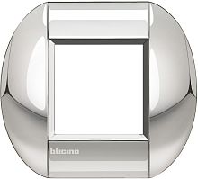 Рамка овальная Legrand BTicino LivingLight 2 мод Хром 