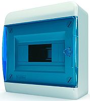 Бокс пластиковый Tekfor ЩРН-П-8 BNS 40-08-1 (240х218х102мм) IP41 синяя дверца