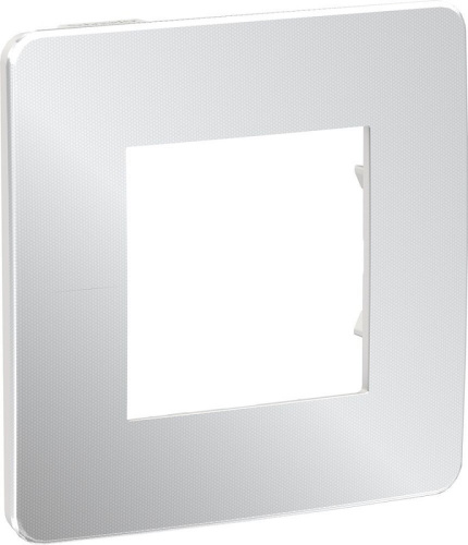 Рамка универсальная Schneider Electric Unica Studio Metal 1-м. хром/белый Schneider Electric — купить по цене от 842 ₽ | ПрофБезопасность