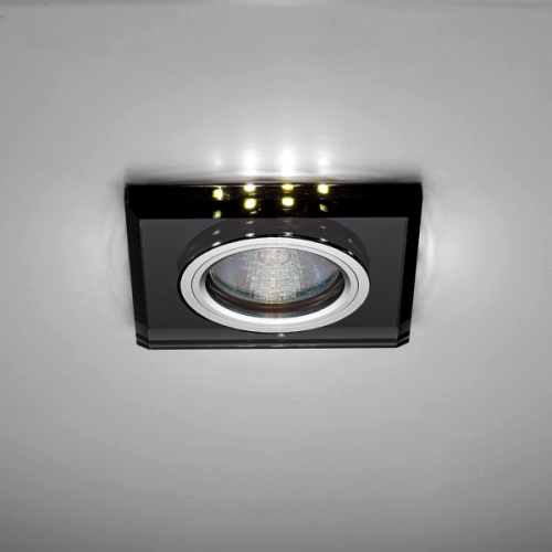 Светильник встраиваемый Италмак Bohemia LED 51 8 71 декор. стекло, подсветка MR16 220В Черный Италмак — купить по цене от 350 ₽ | ПрофБезопасность