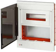 Бокс пластиковый со слаботочным отсеком ЭРА MultiBox bs-12f IP40 черная дверца