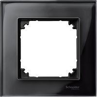 Рамка универсальная Schneider Electric Merten M-Elegance 1-м. стекло черный оникс 