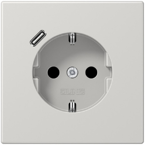 Розетка с заземлением +1хUSB тип C без рамки Jung LS990 1-м. серый, Jung, купить, цена, доставка, безопасность Розетка с заземлением +1хUSB тип C без рамки Jung LS990 1-м. серый Jung — купить по цене от 29 742 ₽ | ПрофБезопасность