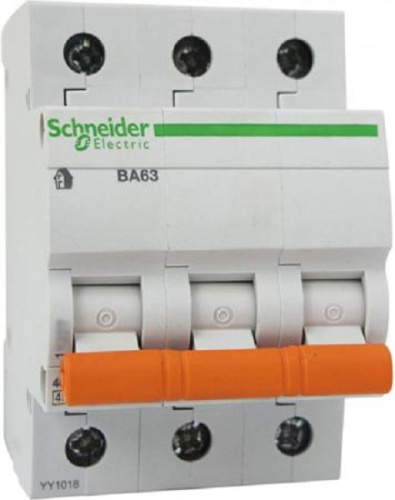 Выключатель автоматический Schneider Electric Домовой 3п C 50А ВА63 4.5кА фото 2