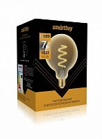 Лампа светодиодная филаментная Ретро Smartbuy ART G125 E27 220В 7Вт 3000К Smartbuy — купить по цене от 560 ₽ | ПрофБезопасность