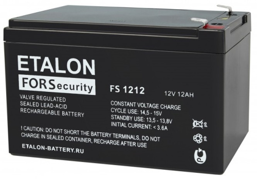 Аккумулятор ETALON FS 1212 ETALON — купить по цене от 1&nbsp;910 ₽ | ПрофБезопасность