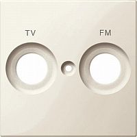 Лицевая панель Schneider Electric Merten System M для 2-м. розетки TV+R бежевый