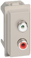 Розетка аудио RCA модульная Legrand BTicino Living Now 1-м. 1 мод. песочный Legrand — купить по цене от 2&nbsp;430 ₽ | ПрофБезопасность