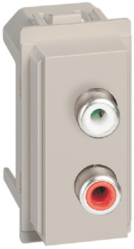 Розетка аудио RCA модульная Legrand BTicino Living Now 1-м. 1 мод. песочный, Legrand, купить, цена, доставка, безопасность Розетка аудио RCA модульная Legrand BTicino Living Now 1-м. 1 мод. песочный Legrand — купить по цене от 2 430 ₽ | ПрофБезопасность