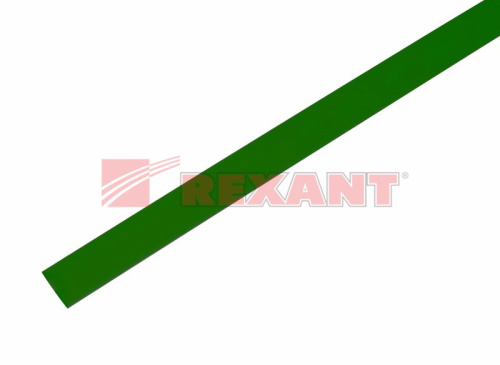 Термоусадка Rexant 9.0/4.5 1м зеленая (начальный ⌀9мм, после усадки ⌀4.5мм)