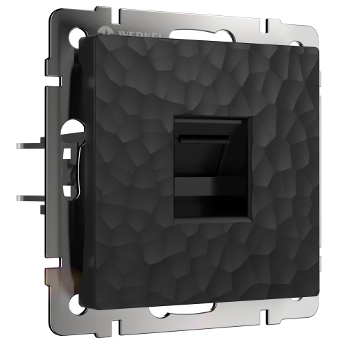 Розетка компьютерная без рамки Werkel Hammer 1-м. RJ45 5e черный Werkel — купить по цене от 1&nbsp;470 ₽ | ПрофБезопасность