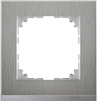Рамка универсальная Schneider Electric Merten M-Pure Decor 1-м. нержавеющая сталь/алюминий