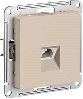 Розетка компьютерная без рамки Systeme Electric AtlasDesign 1-м. RJ45 5e песочный
