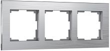 Рамка универсальная Werkel Aluminium 3-м. металл алюминий