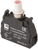 Ламповый блок подсветки светодиодный EKF PROxima XB4 24В красный