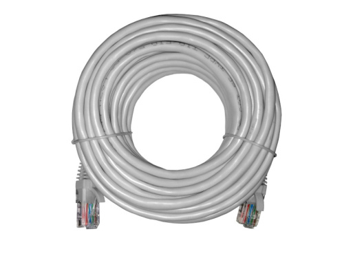 Патч-корд NETKO Optima UTP4, ВС, LSZH, литой коннектор, 10 м (серый)