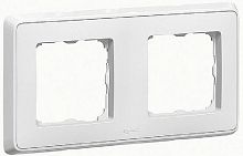 Рамка горизонтальная Legrand Cariva 2-м. белый