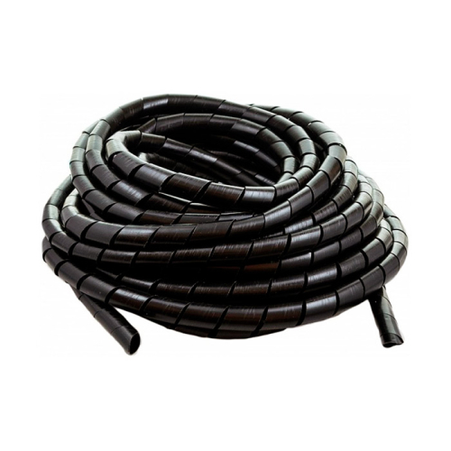 Бандаж спиральный диаметр 15мм Nikomax 10 метров , толщина 1,5мм, для пучка до 75мм, черная