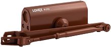 Дверной доводчик Нора-М 330 Lonex коричневый Нора-М — купить по цене от 1&nbsp;490 ₽ | ПрофБезопасность