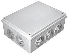 Коробка распределительная HF Промрукав 260х175х90мм (10 сальников) под винт IP55 серый (7шт) картинка