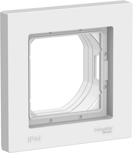 Рамка универсальная Systeme Electric AtlasDesign Aqua 1-м. IP44 белый