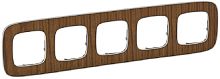 Рамка универсальная Legrand Valena Allure 5-м. дерево орех Legrand — купить по цене от 40&nbsp;760 ₽ | ПрофБезопасность