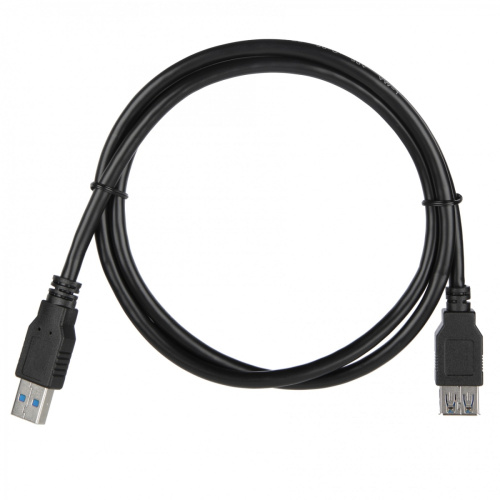 Удлинитель USB 3.0 ACD-U3AAF-10L 1м, черный фото 2