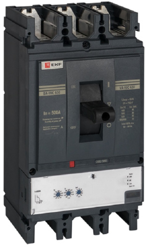 Выключатель автоматический в литом корпусе EKF PROxima Compact630 ВА-99C 3п 500А 45кА