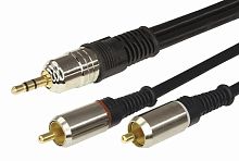 Кабель Rexant Стерео 3,5 мм - 2RCA 3 метра