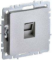 Розетка компьютерная без рамки IEK Brite РК10-БрА 1-м. RJ45 5e алюминий