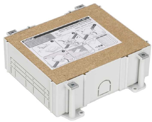 Коробка в бетон Simon Connect Cima для лючков SF370 и S300 220x227x80мм IP44 серый, Simon, купить, цена, доставка, безопасность Коробка в бетон Simon Connect Cima для лючков SF370 и S300 220x227x80мм IP44 серый Simon — купить по цене от 6 625 ₽ | ПрофБезопасность