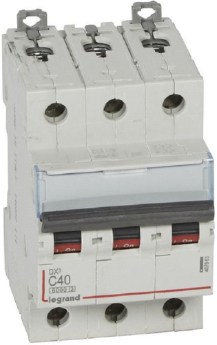 Выключатель автоматический Legrand DX3-E 6000 3п 40А C 6кА