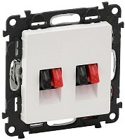 Розетка аудио без рамки Legrand Valena Life 2-м. белый