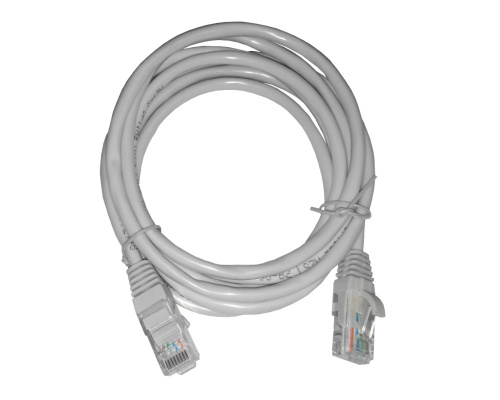 Патч-корд NETKO Optima UTP4, ВС, LSZH, литой коннектор, 2 м (серый)