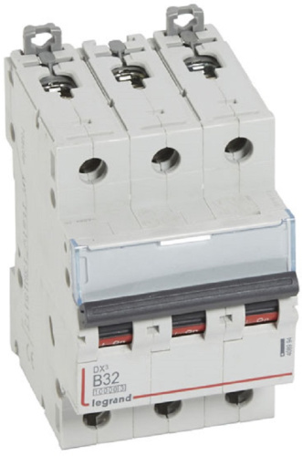 Выключатель автоматический Legrand DX3-E 10000 3п 32А B 16кА