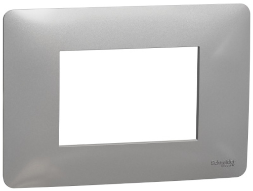Рамка горизонтальная Schneider Electric Unica Modular 1-м. 3 мод. алюминий, Schneider Electric, купить, цена, доставка, безопасность Рамка горизонтальная Schneider Electric Unica Modular 1-м. 3 мод. алюминий Schneider Electric — купить по цене от 770 ₽ | ПрофБезопасность