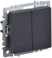 Выключатель жалюзи без фиксации без рамки IEK Brite ВС10-1-5-БрГ 2-кл. графит