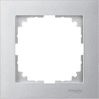 Рамка универсальная Schneider Electric Merten M-Pure 1-м. алюминий  Schneider Electric — купить по цене от 100 ₽ | ПрофБезопасность
