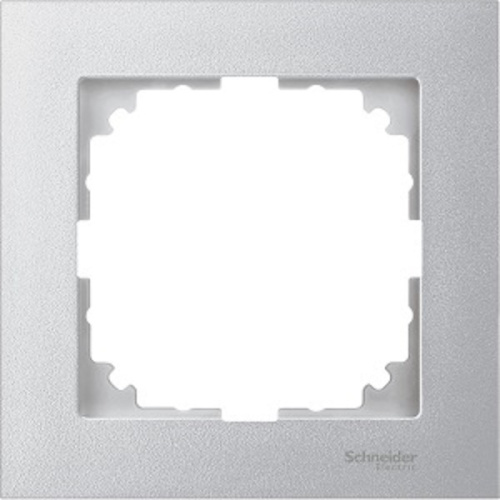 Рамка универсальная Schneider Electric Merten M-Pure 1-м. алюминий  Schneider Electric — купить по цене от 100 ₽ | ПрофБезопасность