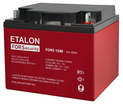 Аккумулятор ETALON FORS 1240 ETALON — купить по цене от 10&nbsp;100 ₽ | ПрофБезопасность