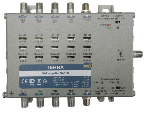Усилитель ПЧ Terra SA51D TERRA — купить по цене от 11&nbsp;500 ₽ | ПрофБезопасность