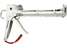 Пистолет для герметика Matrix, 310 мл, "полуоткрытый", хромированная, зубчатый шток 7 мм
