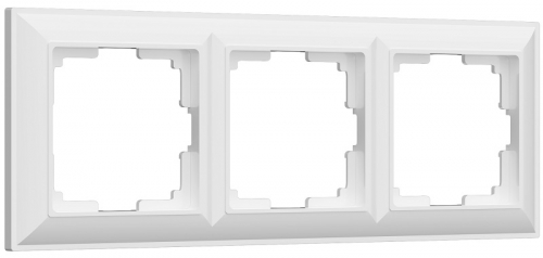 Рамка универсальная Werkel Fiore 3-м. белый картинка